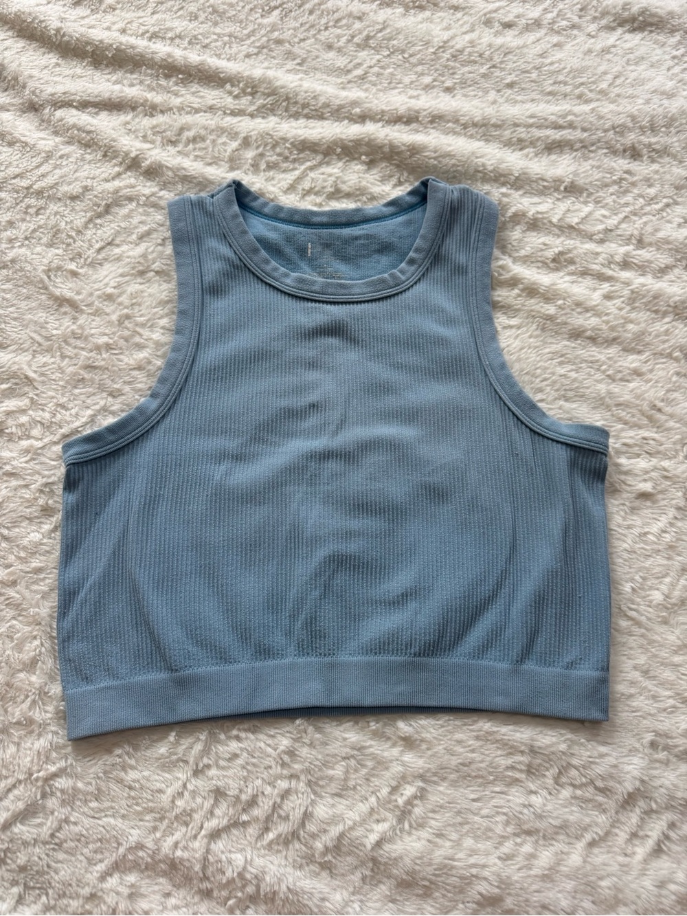 PacSun Light Blue Waffle-Knit Tee